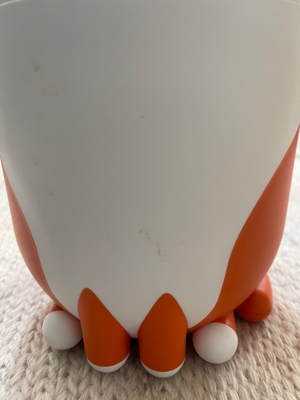 Ikea Orange/White Cat Container - Picture 9 of 10